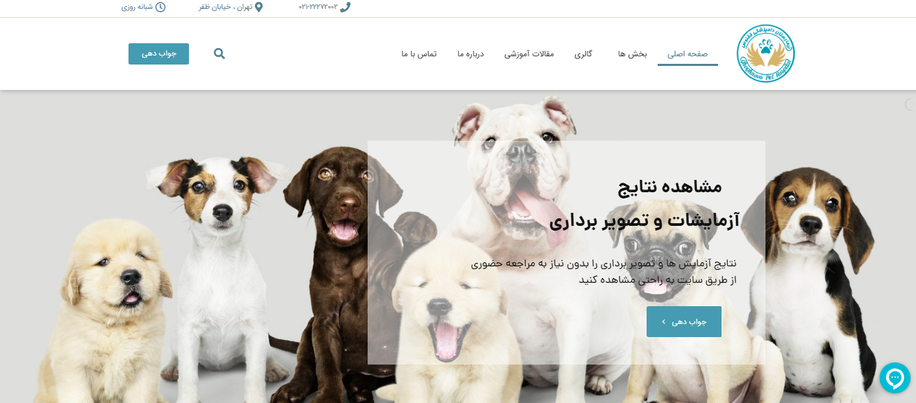بیمارستان شبانه روزی دامپزشکی ققنوس
